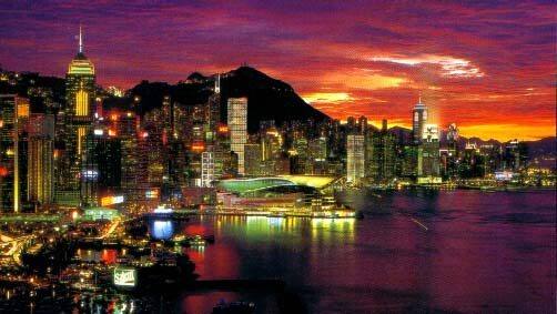 Hong Kong skyline @ nite..